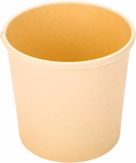 Kraft Paper Soup Cups with Lids 8oz Disposable for Hot Food