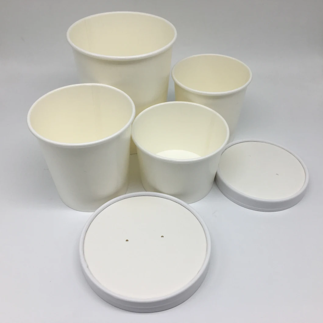 Compostable Eco-Friendly Biodegradable PLA Lined Kraft Paper Soup Cup