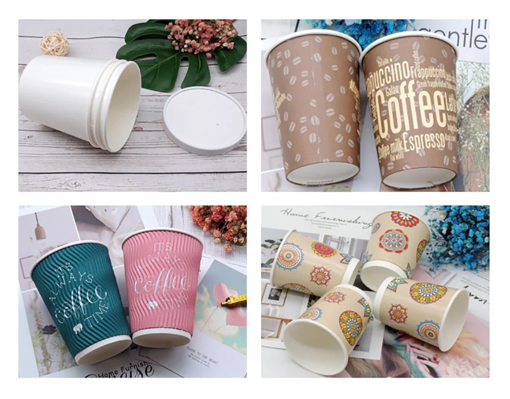 Food Grade Natural Paper Cups with Spoons for Ice Cream and Yogurt