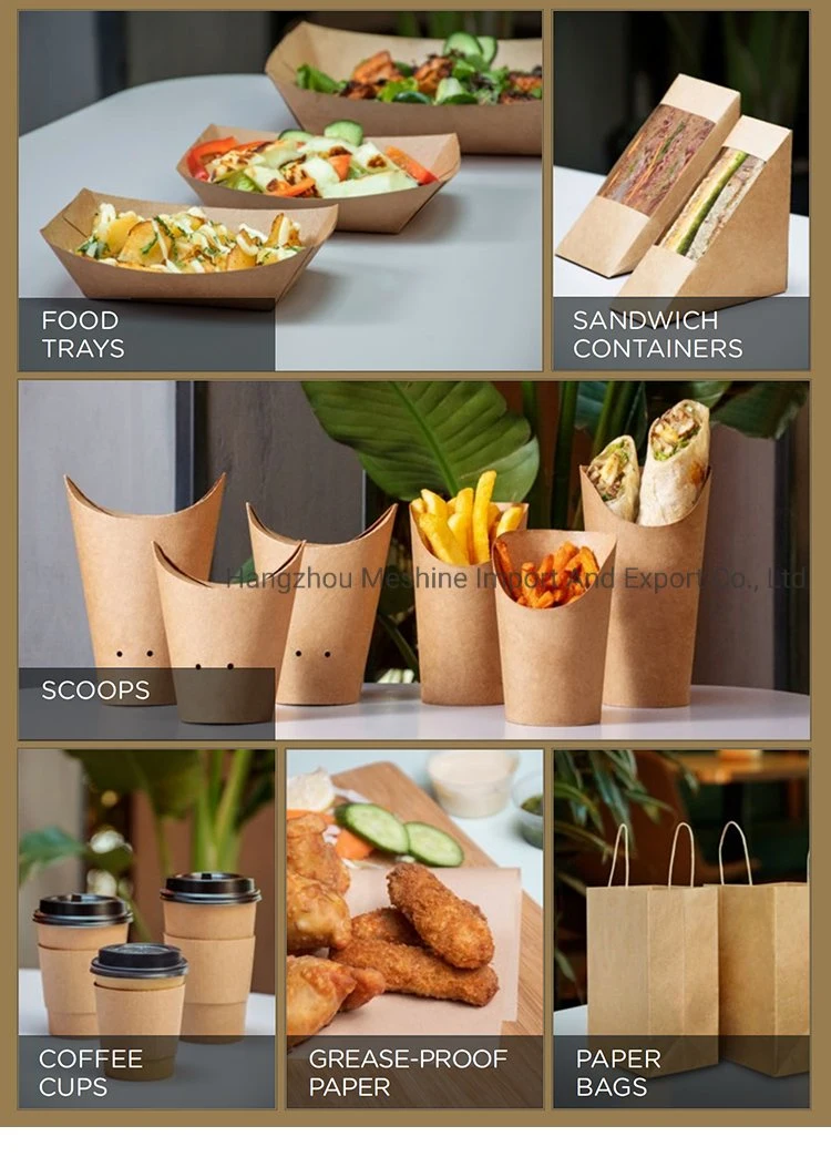 Laminated Material Fried Food Kraft Paper Boat Tray in Australia for Fried Chicken