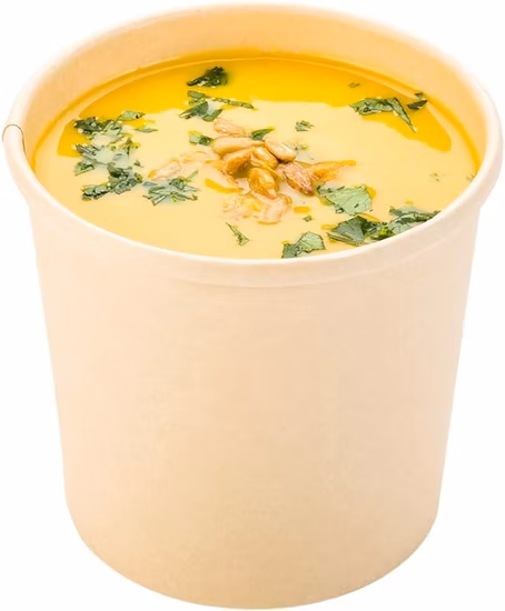Kraft Paper Soup Cups with Lids 8oz Disposable for Hot Food
