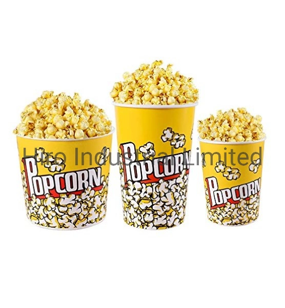 Customized Printed Paper Popcorn Buckets at Low Price High Quality