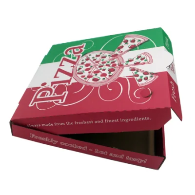 재활용 식품 등급 투명 골판지 피자 상자로 만든 맞춤형 포장 상자
